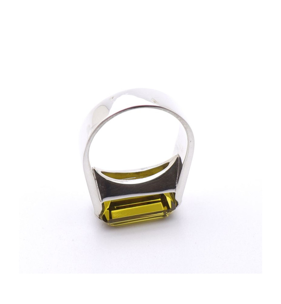 bague argent obsidienne