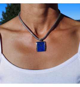 pendentif lapis lazuli argent