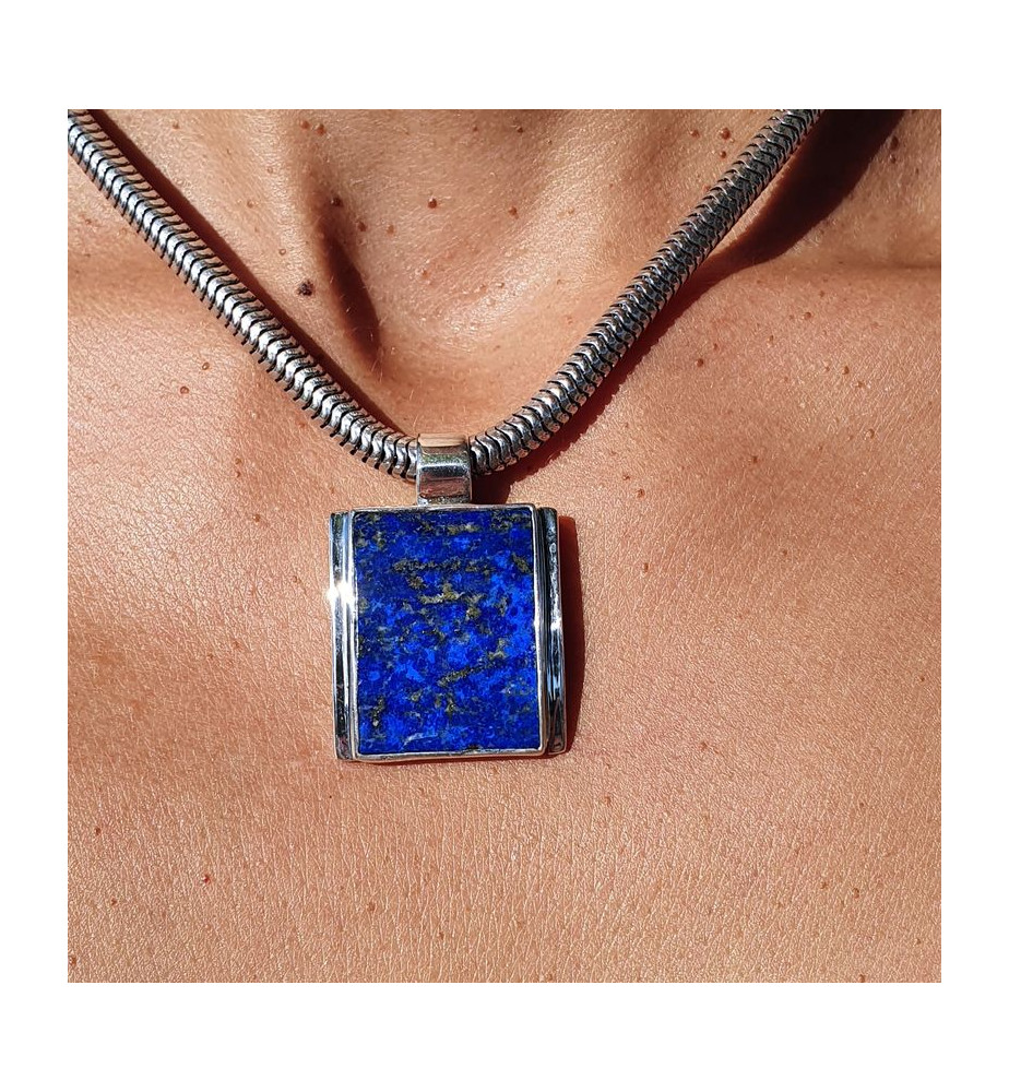 Lapis-lazuli Colliers pendentifs de style ancien