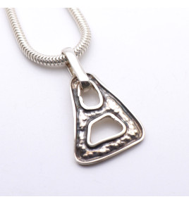 pendentif triangle argent homme