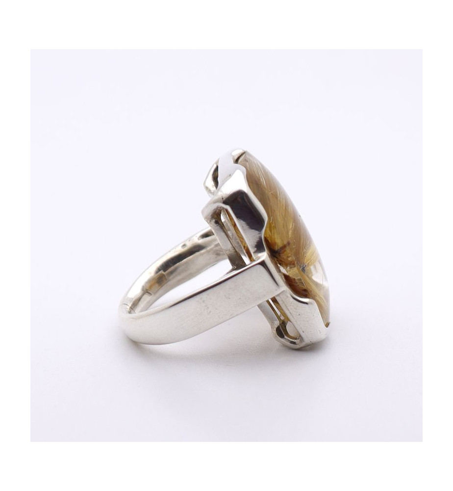 bague argent quartz rutile femme