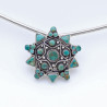 pendentif turquoise homme