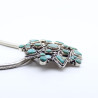 pendentif turquoise rosace
