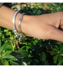 bracelet snake carré femme