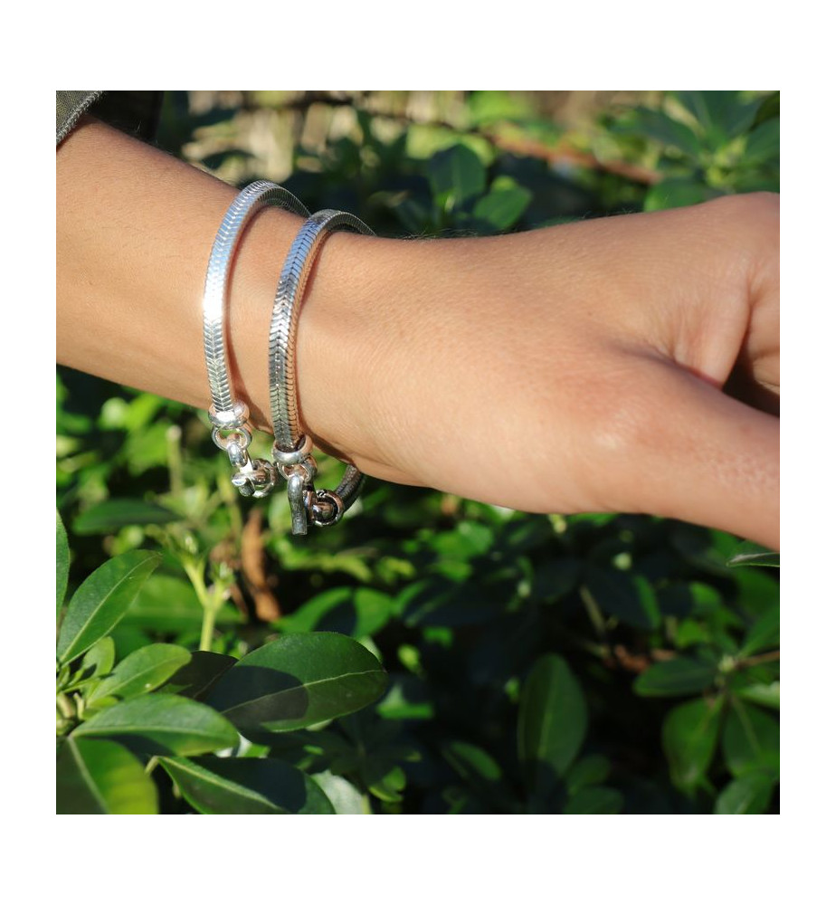 bracelet snake carré femme