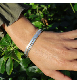 bracelet snake indien argent