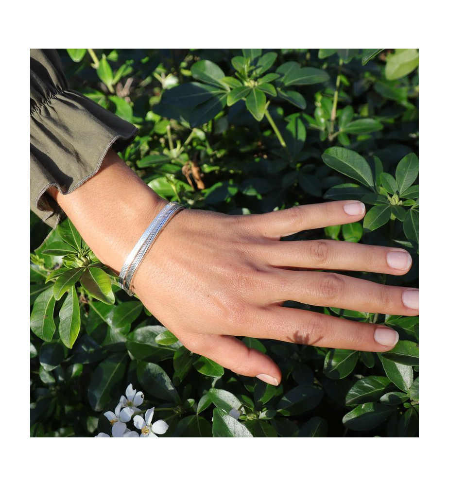 bracelet maille serpent