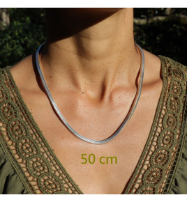 chaine argent snake
