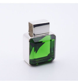 pendentif obsidienne argent