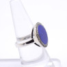 bague marcassite lapis lazuli