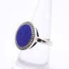 bague lapis lazuli marcassite