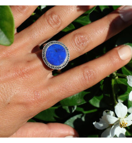 lapis lazuli bague femme