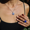 collier lapis lazuli marcassite