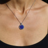 collier art déco lapis lazuli marcassite