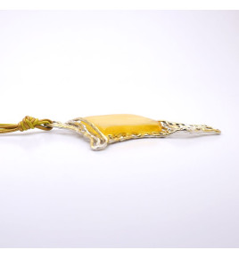 collier ambre de création