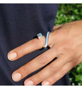bague obsidienne