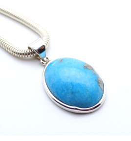 pendentif turquoise homme