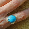 bague turquoise homme