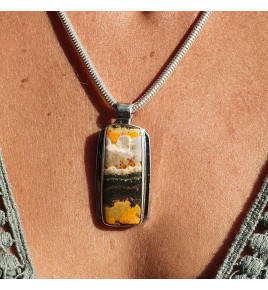 pendentif jaspe bourdon