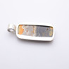 pendentif argent jaspe bourdon