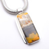 pendentif argent jaspe bumblebee