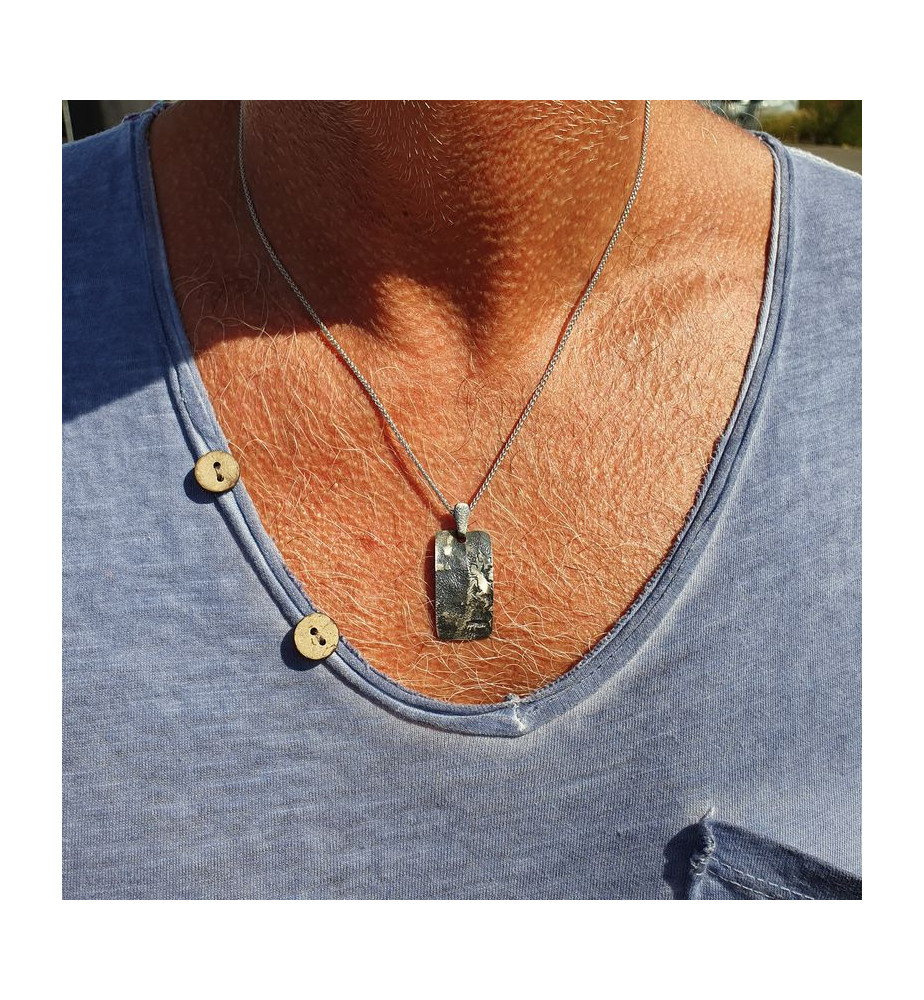pendentif argent homme