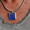 pendentif argent lapis lazuli homme