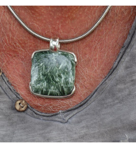 pendentif seraphinite homme
