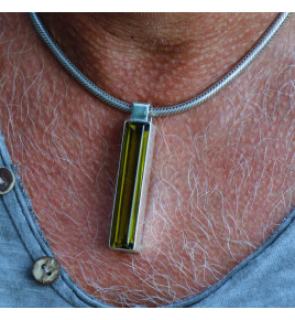 pendentif homme obsidienne