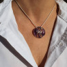 pendentif argent amethyste