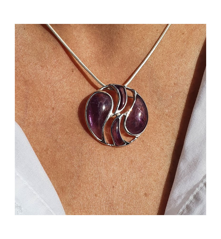 améthyste pendentif
