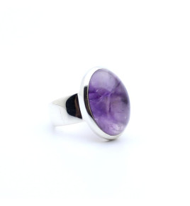 bague améthyste argent