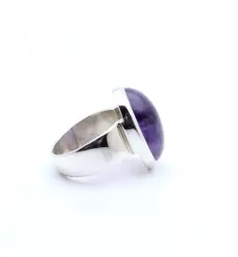 bague améthyste moderne