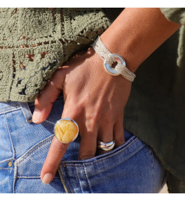 bracelet argent femme multi chaines