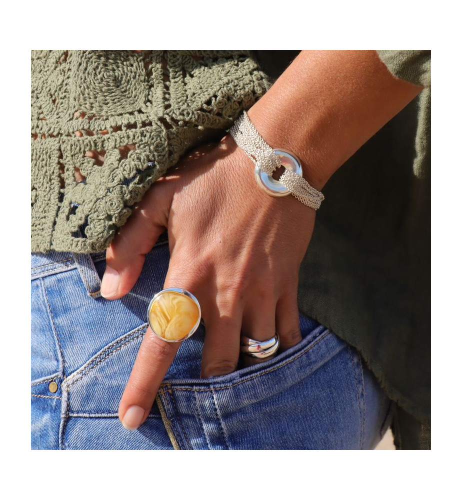 bracelet argent femme multi chaines