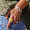 bracelet argent femme multi chaines