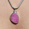pendentif pierre brute