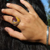 bague argent jaspe mokaite
