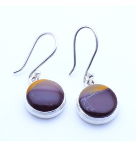 boucles d'oreilles jaspe mokaite
