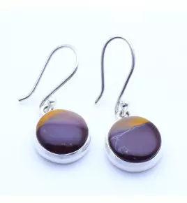 boucles d'oreilles jaspe mokaite
