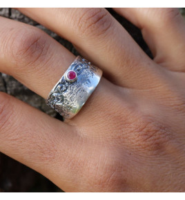 bague rubis femme