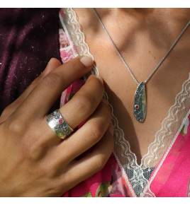 bague rubis argent