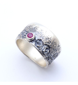 bague femme rubis