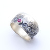 bague femme rubis