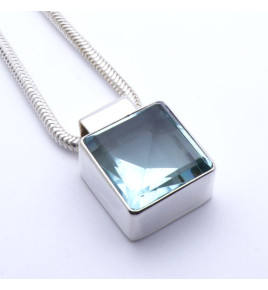 obsidienne bleue pendentif