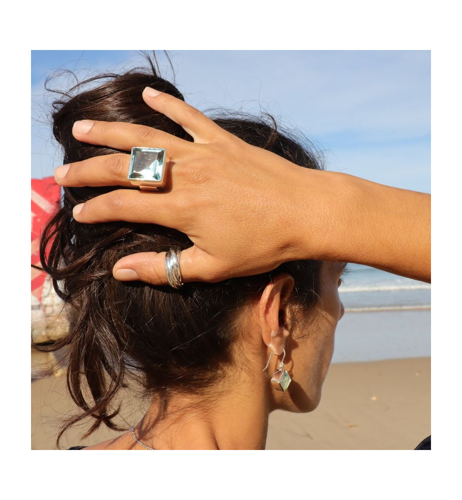 bague obsidienne femme