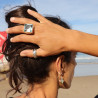 bague obsidienne femme