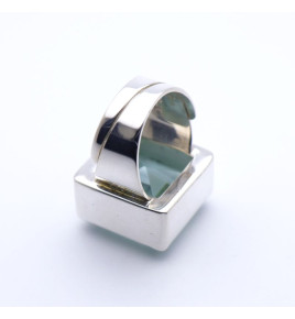bague obsidienne bleue