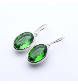 boucles obsidienne verte