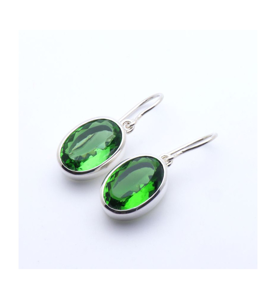 boucles obsidienne verte